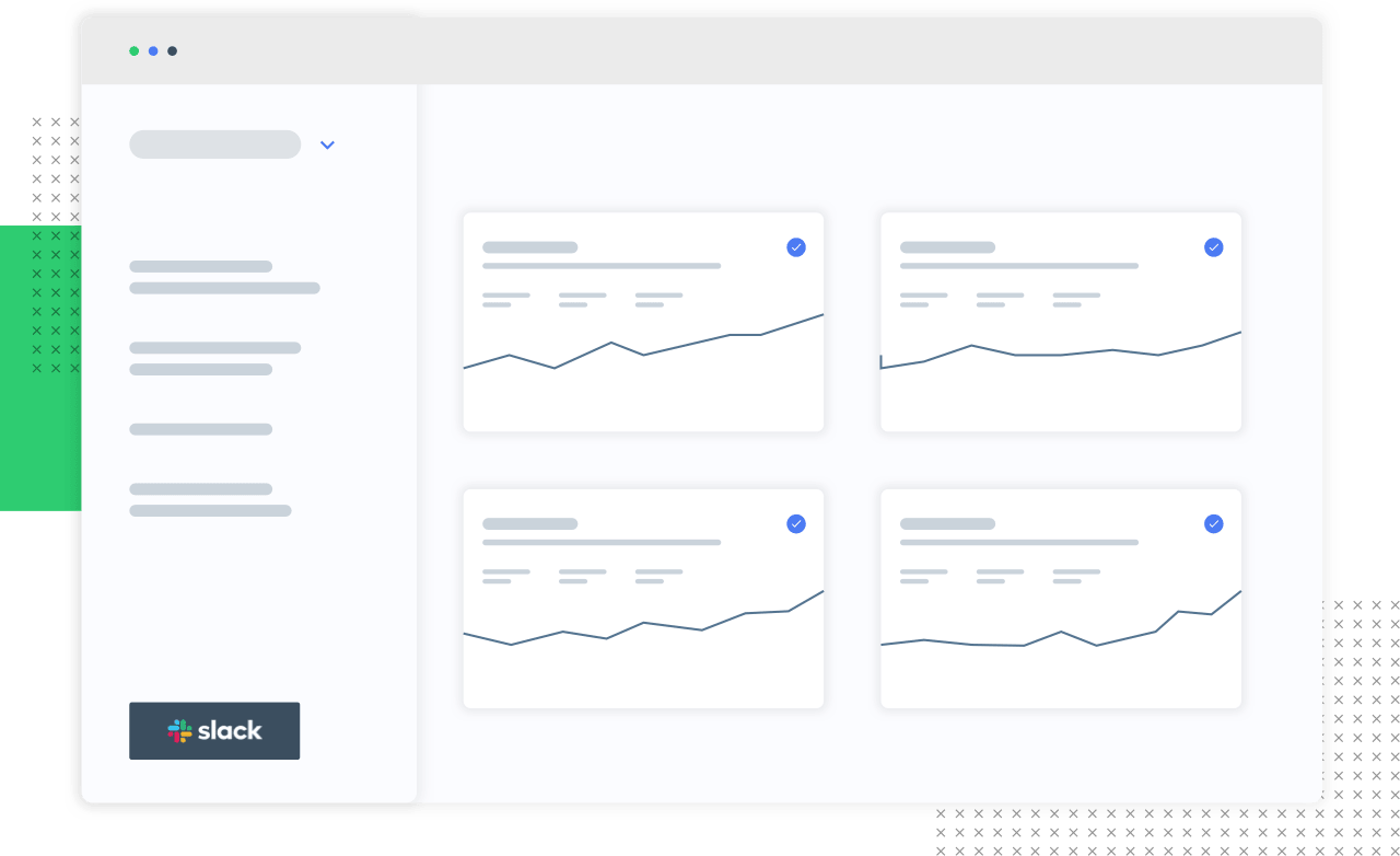 Graphic showing a dashboard of graphs